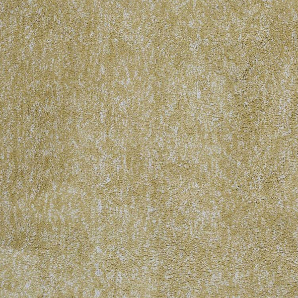 Homeroots 8' Round  Polyester Yellow Heather Area Rug  Polyester 349775