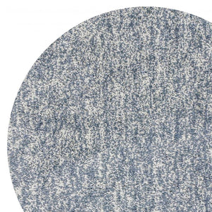 Homeroots 8' Slate Grey Heather Round Indoor Shag Rug  Polyester 349776