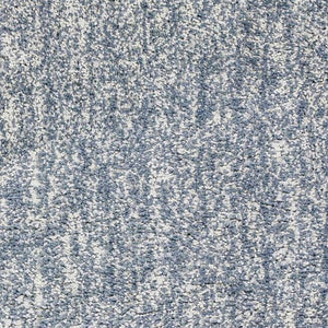 Homeroots 8' Slate Grey Heather Round Indoor Shag Rug  Polyester 349776