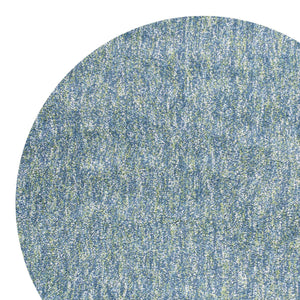 Homeroots 8' Round  Polyester Seafoam Heather Area Rug  Polyester 349777