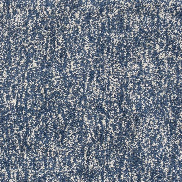 HomeRoots 8' Indigo and Ivory Abstract Hand-Woven Rug – Unique Artisan Craftsmanship for Modern Living Spaces 8' Round 349778