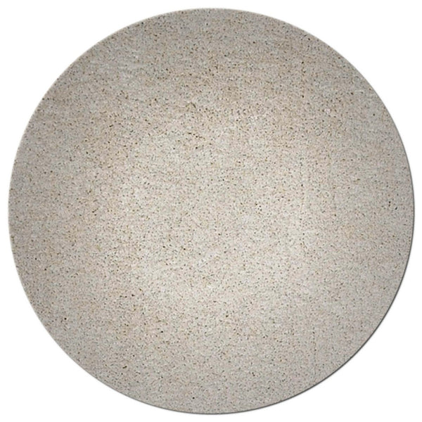 HomeRoots 8' Ivory Hand-Woven Round Rug – Timeless Artisanal Design for Elegant Living Spaces and Durability 8' Round 349779