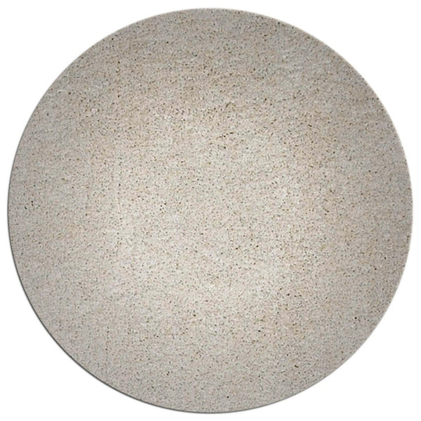 HomeRoots 8' Ivory Hand-Woven Round Rug – Timeless Artisanal Design for Elegant Living Spaces and Durability 8' Round 349779
