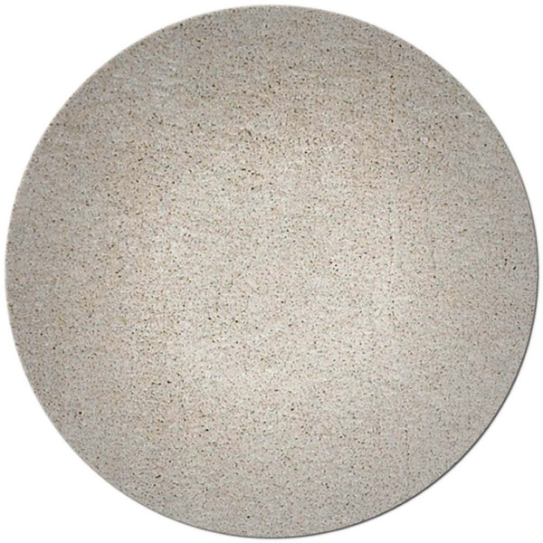 HomeRoots 8' Ivory Hand-Woven Round Rug – Timeless Artisanal Design for Elegant Living Spaces and Durability 8' Round 349779