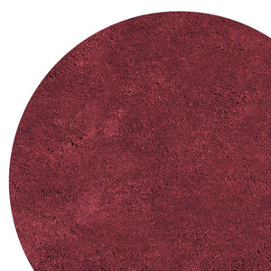 Homeroots 8' Red Round Indoor Shag Rug  Polyester 349782