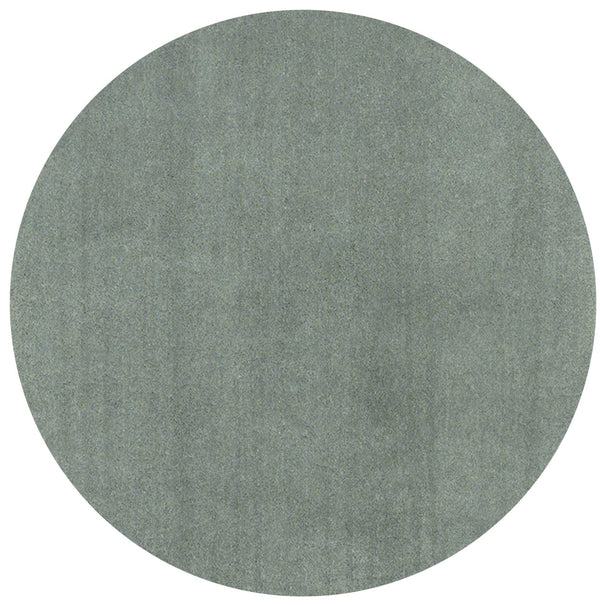 Homeroots 8' Round  Polyester Slate Area Rug  Polyester 349783