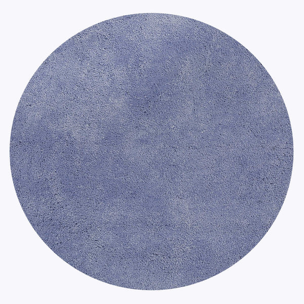 Homeroots 8' Round  Polyester Purple Area Rug  Polyester 349787