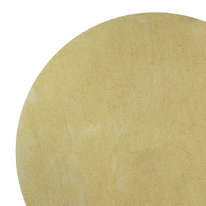 Homeroots 8' Canary Yellow Round Indoor Shag Rug  Polyester 349788