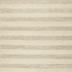 HomeRoots 5' Hand-Woven Ivory and White New Zealand Lambs Wool Area Rug for Stylish Home Décor and Comfort 5' X 7' 349791