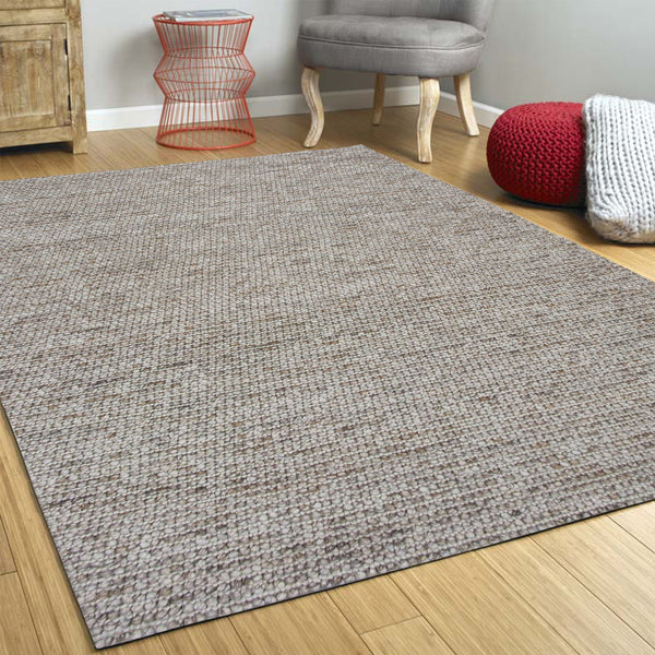Homeroots 5' X 7'  Natural Wool Boucle Berber Style Area Rug  Wool 349792