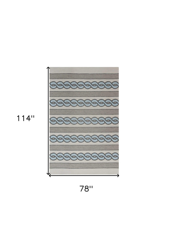 Homeroots 6' X 9'  Uv Treated Polypropylene Ivory Or Spa Area Rug  Polypropylene 349803