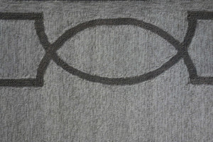 Homeroots 6' X 9' Ivory And Gray Hand Hooked Area Rug  Polypropylene 349807