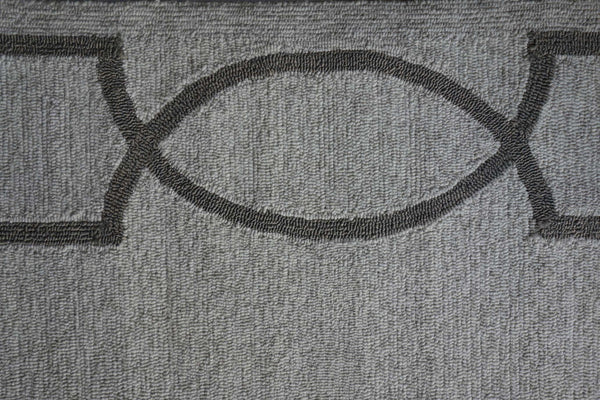 Homeroots 6' X 9' Ivory And Gray Hand Hooked Area Rug  Polypropylene 349807