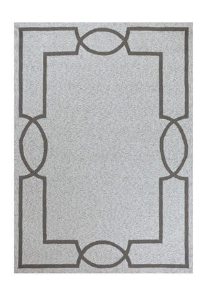 Homeroots 6' X 9' Ivory And Gray Hand Hooked Area Rug  Polypropylene 349807