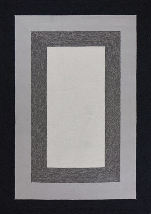 Homeroots 7' X 10' Charcoal Indoor Outdoor Area Rug  Polypropylene 349808