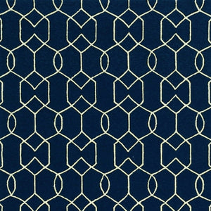 HomeRoots 7' Blue Moroccan Area Rug – Timeless Style for Indoor & Outdoor Spaces, Durable & Easy to Clean 7' X 10' Rectangle 349810