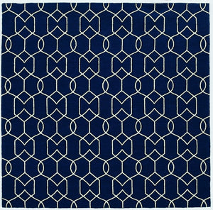 HomeRoots 7' Blue Moroccan Area Rug – Timeless Style for Indoor & Outdoor Spaces, Durable & Easy to Clean 7' X 10' Rectangle 349810