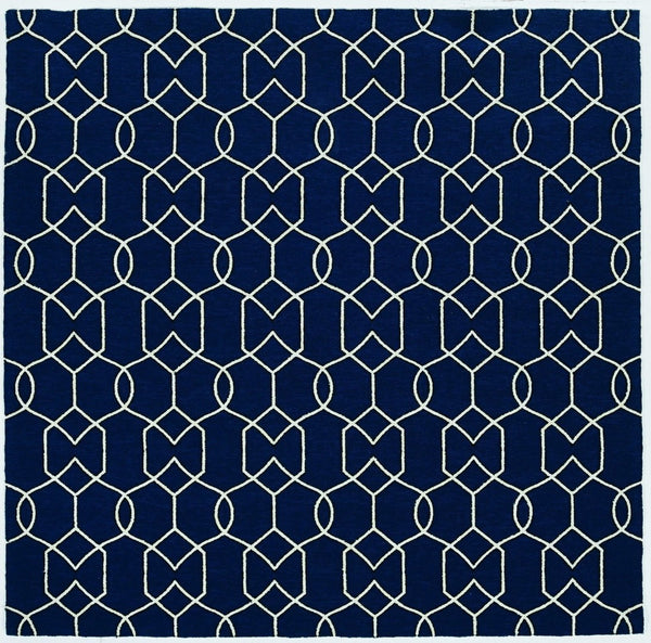 HomeRoots 7' Blue Moroccan Area Rug – Timeless Style for Indoor & Outdoor Spaces, Durable & Easy to Clean 7' X 10' Rectangle 349810
