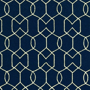 HomeRoots 7' Blue Moroccan Area Rug – Timeless Style for Indoor & Outdoor Spaces, Durable & Easy to Clean 7' X 10' Rectangle 349810