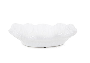 Howard Elliott Ebb Low Tray - Hand-painted Ceramic Art Inspired By Ocean Waves For Elegant Home Decor Display White Ceramic 34984-howard-elliott