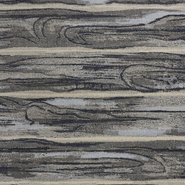 HomeRoots 8' Gray Blue and Black Abstract Area Rug - Modern Design, Durable, Soft, Perfect for Busy Homes 8' X 11' 349863