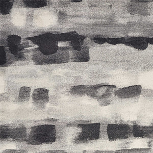 HomeRoots 8' Abstract Area Rug in Gray, Black & Ivory - Modern Design for Sophisticated Home Décor and Comfort 8' X 11' 349865