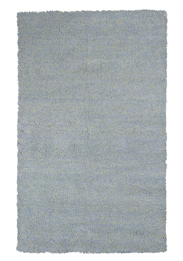 Homeroots 8' X 10' Blue Heather Indoor Shag Rug  Polyester 349872