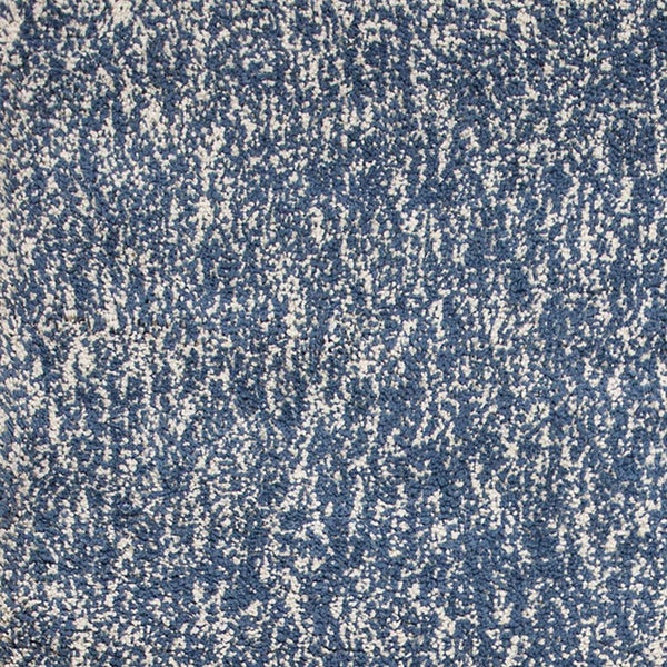 HomeRoots 8' Abstract Indigo and Ivory Shag Area Rug - Hand-Woven Plush Design for Modern Cozy Spaces 8' X 10' 349879