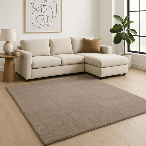 HomeRoots 8' Hand-Woven Beige Round Rug - Elegant, Durable Design for Modern and Classic Interiors, 96-Inch Diameter 8' X 10' 349881