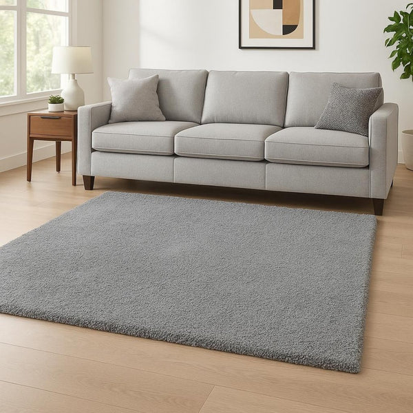 HomeRoots 8' Hand-Woven Gray Round Rug – Artisanal Elegance, Durable Design for Modern Living Spaces and Decor 8' X 10' 349882