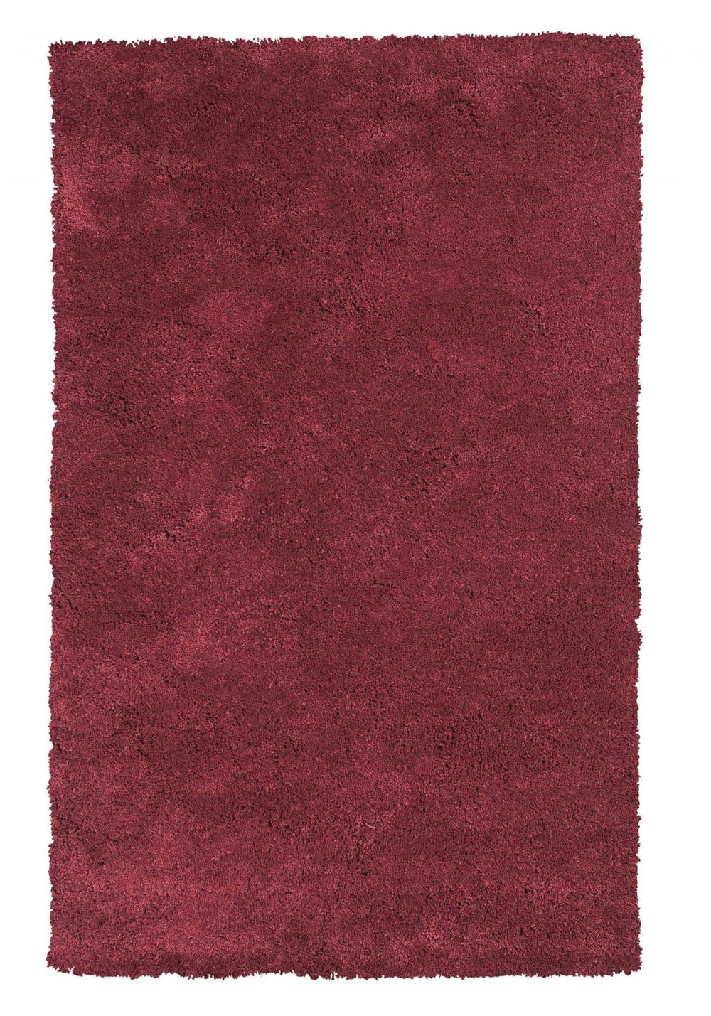 HomeRoots 8' Hand-Woven Red Round Rug - Artisan-Crafted Soft Polyester for Warmth, Durability, and Style 8' X 10' 349883