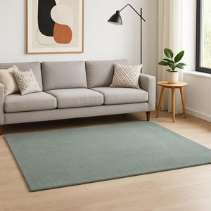 HomeRoots 8' Hand Woven Slate Blue Round Rug - Modern Artisan Crafted Comfort for Living Spaces & Durability 8' X 10' 349884