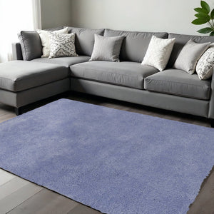 HomeRoots 8' Hand-Woven Purple Round Rug - Artisan Crafted, Durable, Stylish, and Perfect for Cozy Living Spaces 8' X 10' 349888