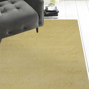 Homeroots 8' X 10' Polyester Canary Yellow Area Rug  Polyester 349889