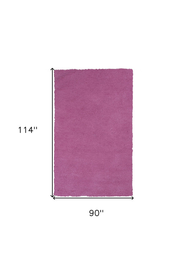 Homeroots 8' X 10' Hot Pink Hand Woven Area Rug  Polyester 349891