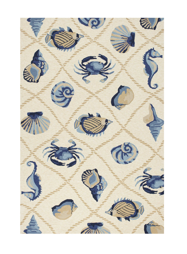 Homeroots 7' X 9'  Uv Treated Polypropylene Sand Area Rug  Polypropylene 349921