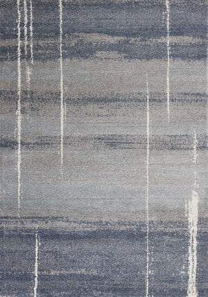 HomeRoots 7' Contemporary Blue and Gray Abstract Area Rug - Elegant Design for Living Spaces with Durability 7' X 10' 349934