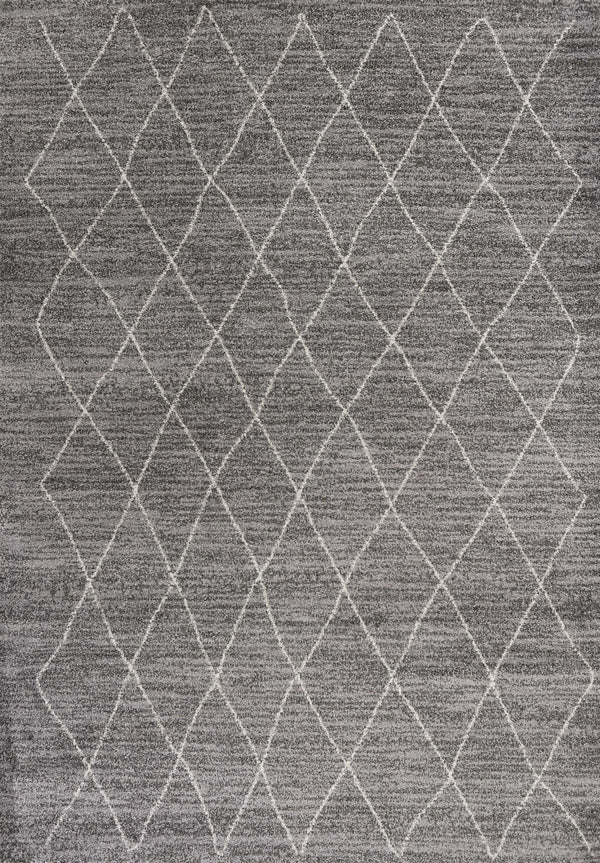Homeroots 8' X 11' Grey Machine Woven Geometric Indoor Area Rug  Polypropylene 349937