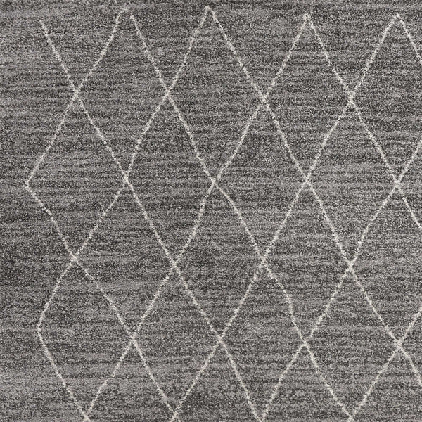 Homeroots 8' X 11' Grey Machine Woven Geometric Indoor Area Rug  Polypropylene 349937