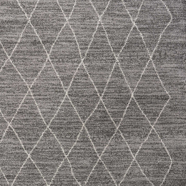 Homeroots 8' X 11' Grey Machine Woven Geometric Indoor Area Rug  Polypropylene 349937