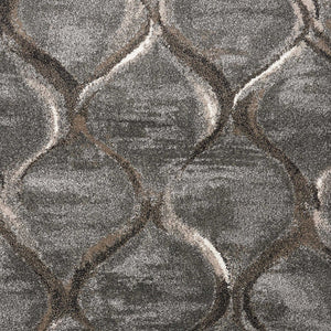 Homeroots 7' X 10' Polypropylene Charcoal Area Rug  Polypropylene 349938