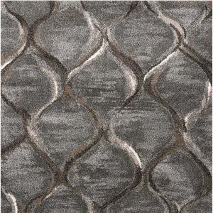 Homeroots 7' X 10' Polypropylene Charcoal Area Rug  Polypropylene 349938