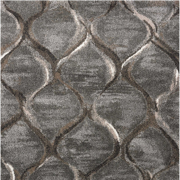 Homeroots 7' X 10' Polypropylene Charcoal Area Rug  Polypropylene 349938