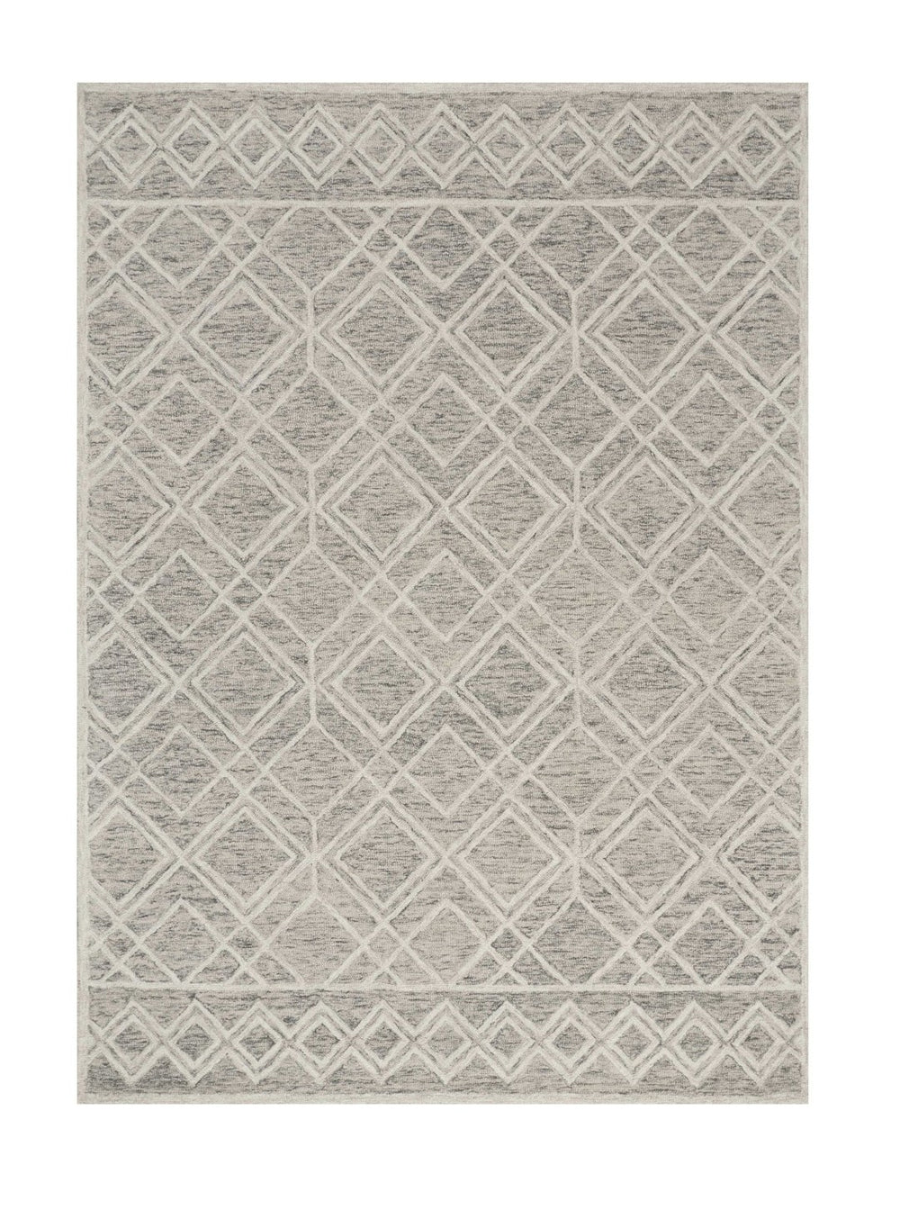 HomeRoots 8' Luxurious Sand Beige & Ivory Hand-Tufted Wool Area Rug for Modern Living Room Elegance 8' X 10' 349948