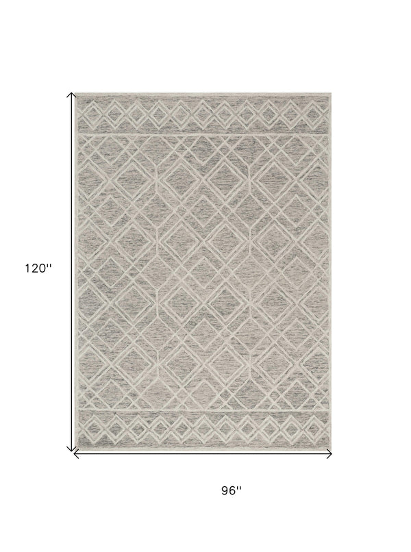 Homeroots 8' X 10'  Wool Sand Area Rug  Wool 349948