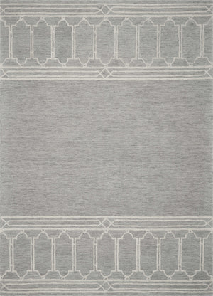 Homeroots 8' X 10'  Wool Grey Area Rug  Wool 349950