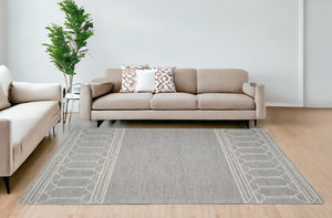 Homeroots 8' X 10'  Wool Grey Area Rug  Wool 349950
