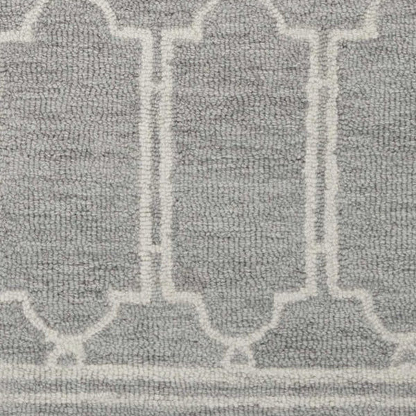 Homeroots 8' X 10'  Wool Grey Area Rug  Wool 349950
