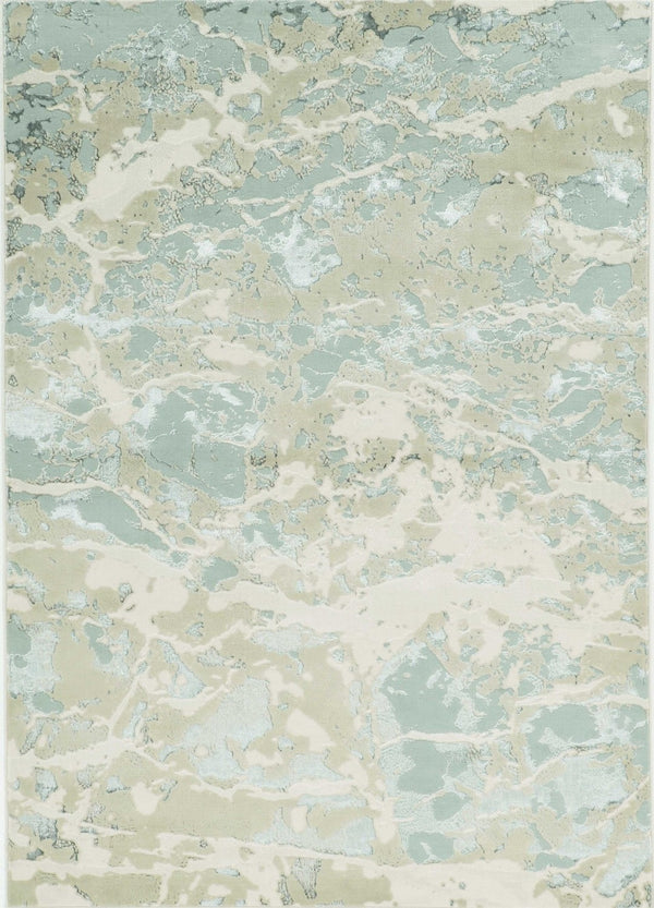 HomeRoots 8' Sand Abstract Area Rug - Contemporary Design for Modern Living Spaces, Easy Maintenance & Durability 8' X 11' 349969