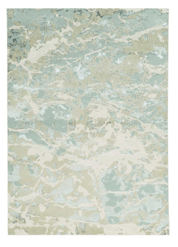 HomeRoots 8' Sand Abstract Area Rug - Contemporary Design for Modern Living Spaces, Easy Maintenance & Durability 8' X 11' 349969